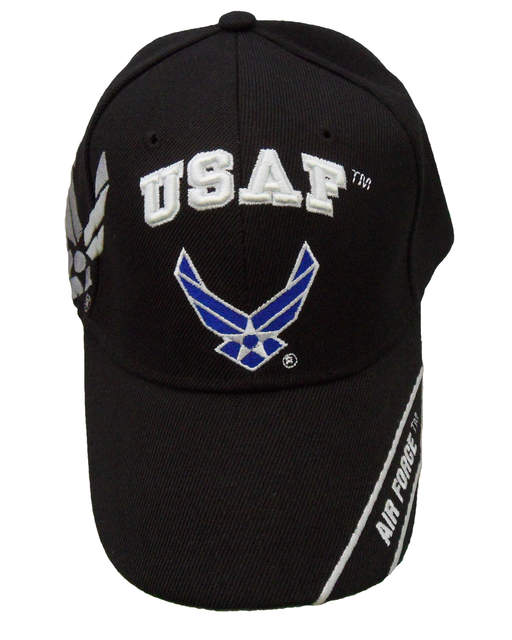 USAF Logo Shadow w/ Band CAP - Black