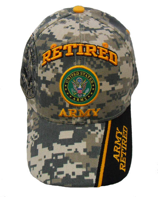 Retired Army Emblem Shadow Cap - Digital CAMO