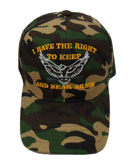 I Have The Right to Keep and Bear Arms Cap - Green Camo