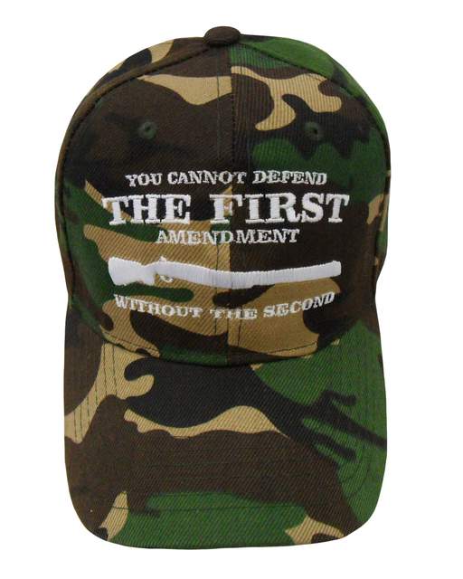 Cannot Defend The 1st Amendment Without The 2nd Cap - Green Camo