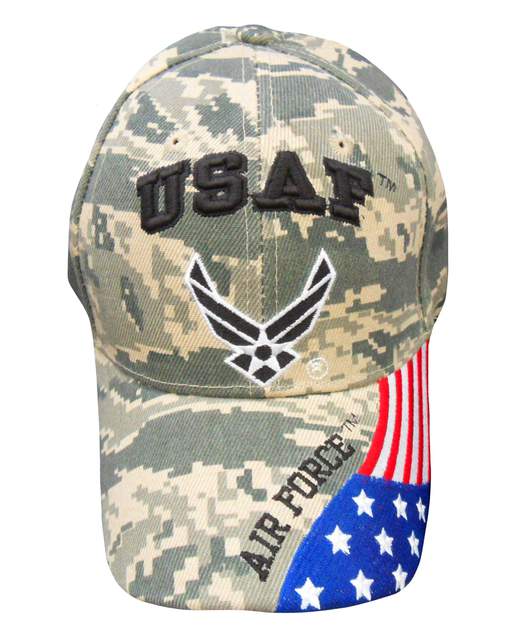 USAF Logo w/ Flag CAP - Digital Camo