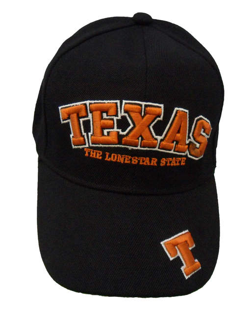 Texas The Lone Star Arch Cap - Black