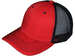 Polyester Snapback Trucker HAT - RED/Black