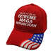 Proud Extreme MAGA Republican w/ Flag Bill Cap - RED
