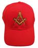 Masonic Logo Cap - RED (6 PCS)