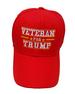Veteran for Trump Cap - RED (6 PCS)
