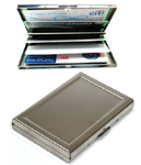 RFID Blocking Stainless Steel Card Case Heavy Duty Mixed 2 Finish