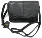 Classic 6 Pocket Soft Leather Everyday Purse, Shoulder/Cross Body