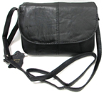 Classic 6 Pocket Soft LEATHER Everyday Purse, Shoulder/Cross Body