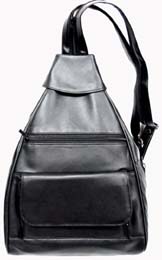Soft Leather Large Stylish BACKPACK/Sling Purse Two in One Design