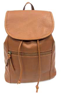 High Quality Washed PU Leather BACKPACK Drawstring Black Brown