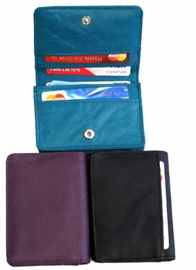 High Quality Leather Card Case WALLET Hold Stack Business Card CC