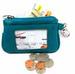Genuine LEATHER coin purse w/ ID window heavy duty clip C/C slot