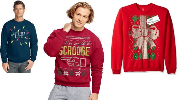 HANES CHRISTMAS UGLY SWEATERS - ASSORTED