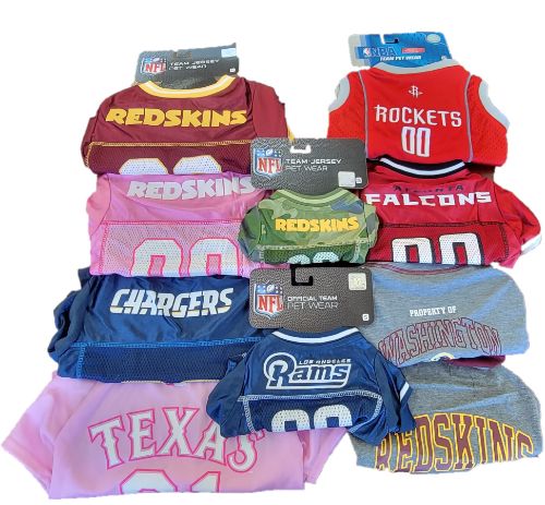 Officially Licensed NFL MLB NHL Collage Pet Jersey's & T-Shirts