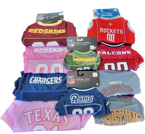 Officially Licensed NFL Pet Jersey's and T-Shirts (Former Teams)