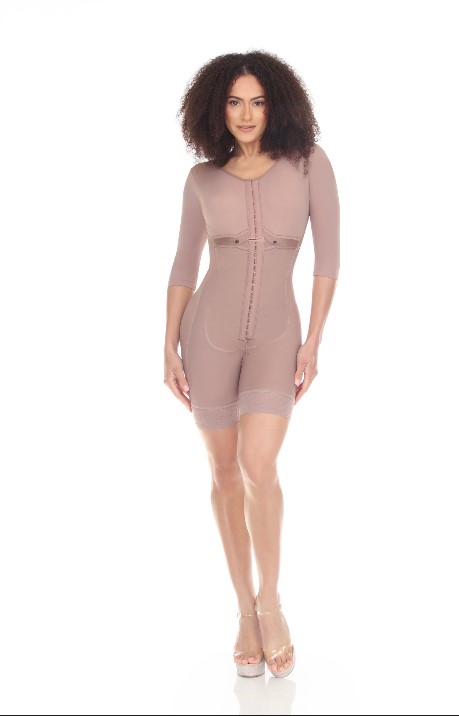 Mid Thigh with Built-In BRA and Arm Sleeves Colombian Faja