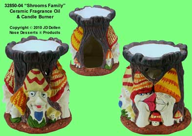 Schrooms Family: Ceramic Fragrance Oil LAMP Burner