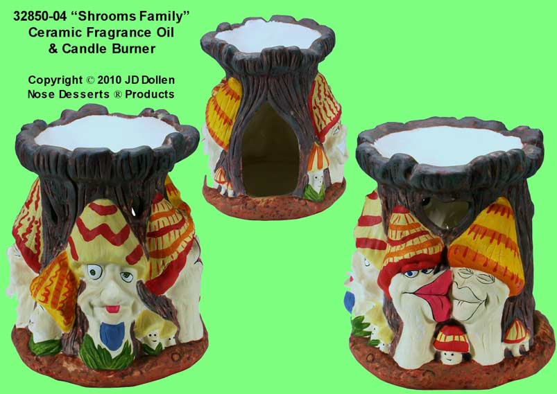 Schrooms Family: Ceramic Fragrance Oil Lamp Burner