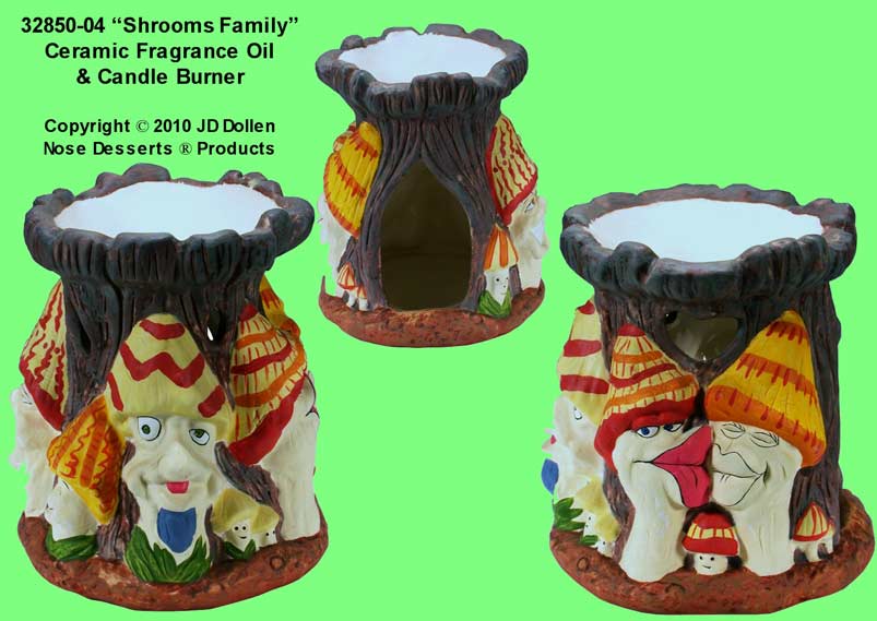 Schrooms Family: Ceramic Fragrance Oil LAMP Burner