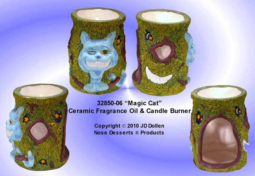 Magic Cat: Ceramic Fragrance OIL Lamp BURNER