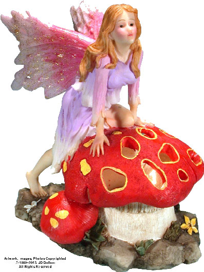 Fairy on Mushroom Night light