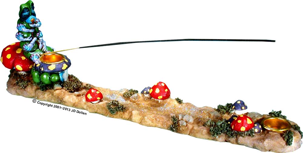 Magic Catapillar & Mushroom Incense Burner/Ashcatcher