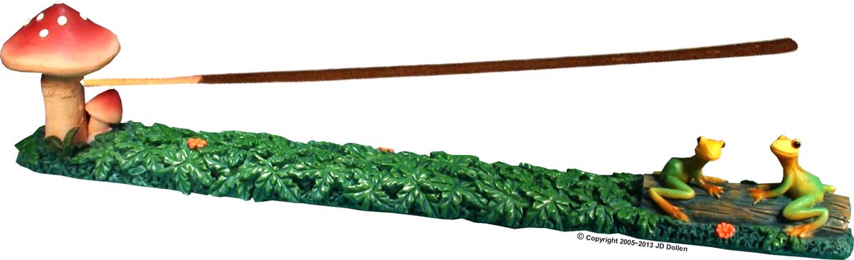 Magic Mushrooms & Tree Frogs: Stick Incense Burner / Ashcatcher