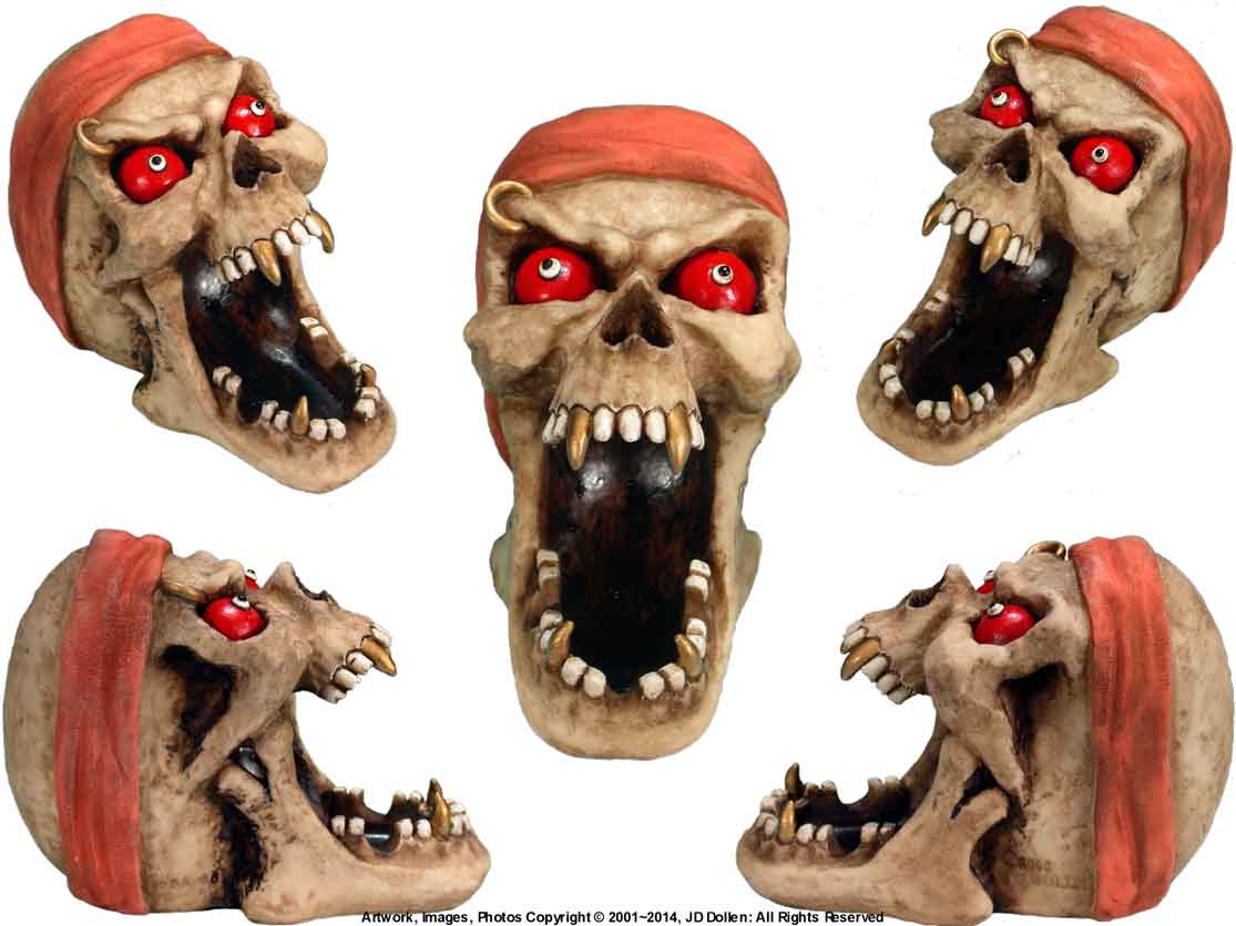 Morphin Skull: Open Mouth Ashtray / Candy-Coin Dish