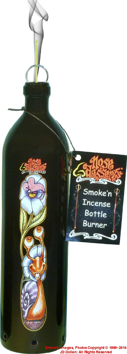 Strawberry Fields Smoking Bottle Stick Incense Burner