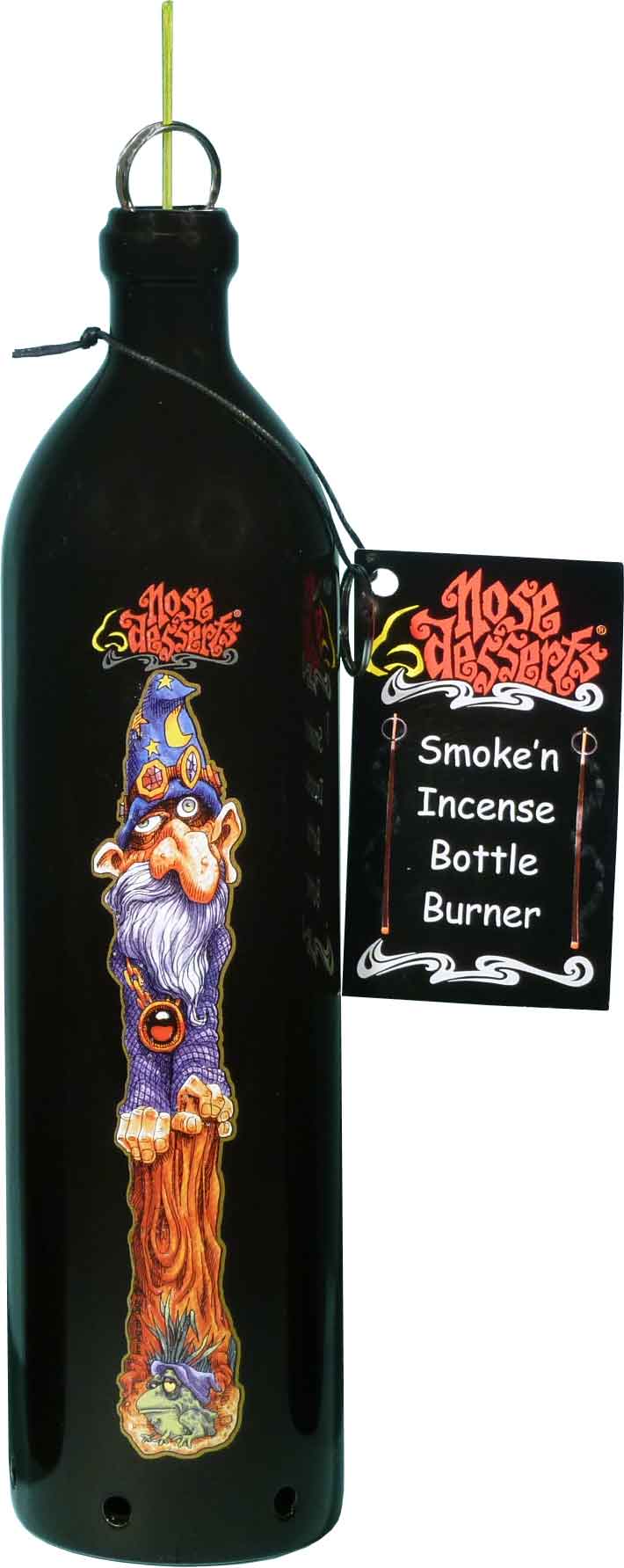 Sandalwood Wizard-n-Frog Smoking Bottle Stick Incense Burner