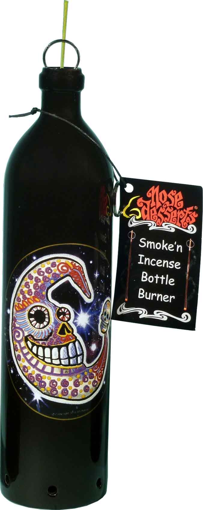 Day of the Dead Moon Beam Smoking Bottle Stick INCENSE Burner