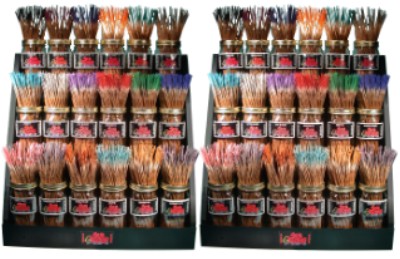 Bulk INCENSE 36 Fragrance Assortment w/ 2 Wood Displays