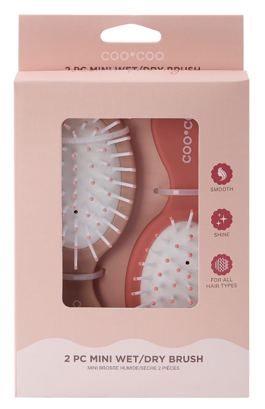 2 PC Mini Hair Brush - Soft ROS
