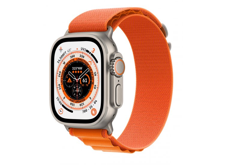 NEW Opened iWatch Ultra 49MM 4G Orange MQEU3LL ( Alpine Loop, M )