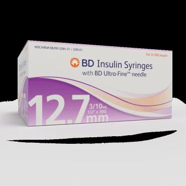BD Standard Insulin Syringe with Needle