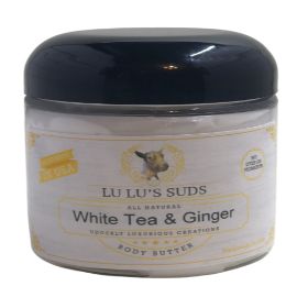 White TEA & Ginger Coconut Shea Body Butter 8 oz