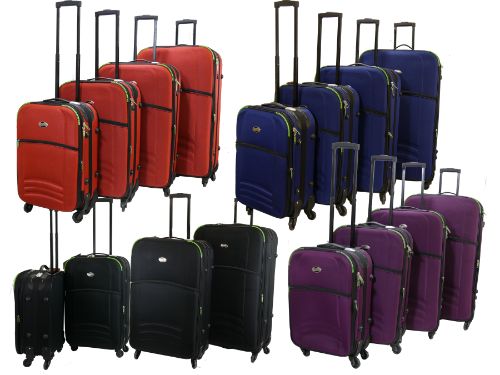 ''E-Z Roll'' American Travel 4pc/set Spinner Wheel Soft LUGGAGE
