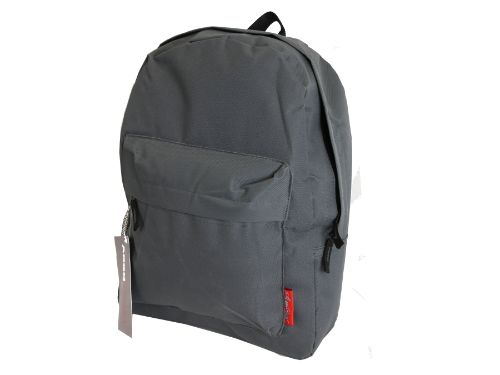 17'' Premium School  BACKPACK Grey