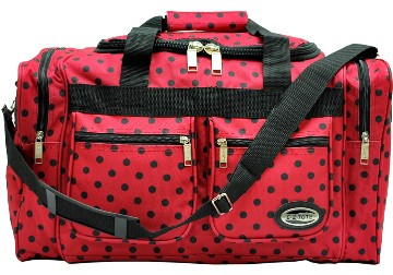 ''E-Z TOTE'' 20'' Polka Dots-Red W/Black