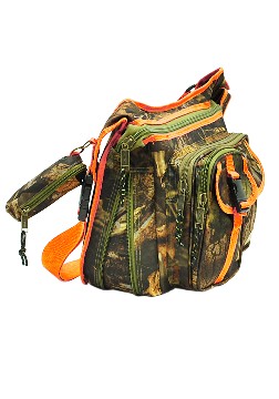 ''E-Z TOTE'' Expandable Hunting Shoulder BAG/ Orange Trim