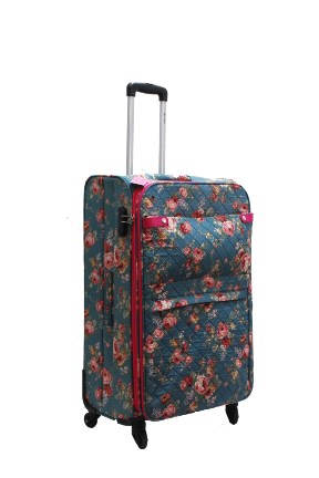 ''Ori-Ori'' 30'' FLOWER Quilted Luggage-Rose
