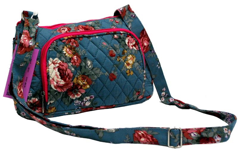 ''Ori-Ori'' FLOWER Quilted Purse-Rose