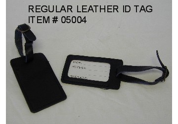 regular LEATHER ID tag