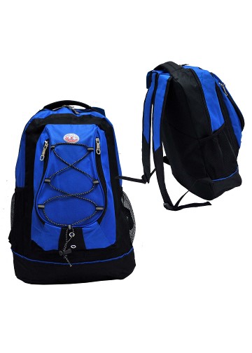 18''  BACKPACK black with blue