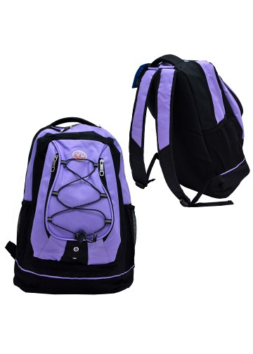 18'' BACKPACK black with purple