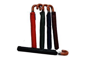 UMBRELLA -48'' Auto King Size Curve handle Asst. color