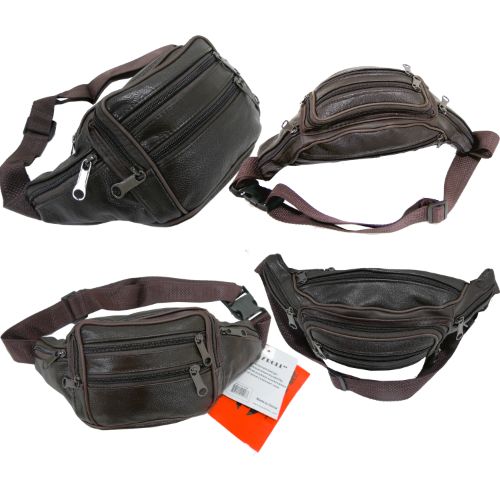 LEATHER Fanny Bag-Brown