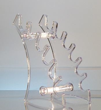 Clear Plastic Horizontal 6-PEN Display