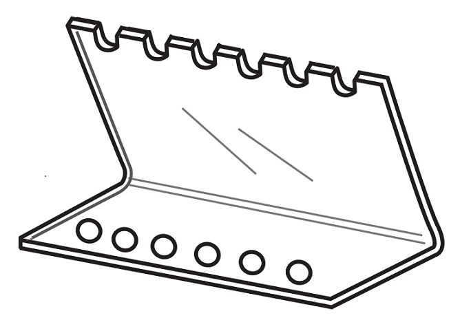 Clear Acrylic 6-PEN Display Stand